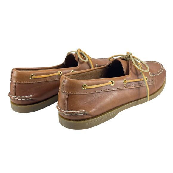 Sperry Top-Sider Men 11M Tan Leather Slip-On‎ Boat Shoes Loafers main image 11
